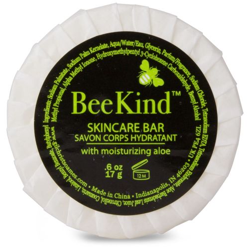 BeeKind Aloe Soap, Pleat Wrapped, .6oz/17g